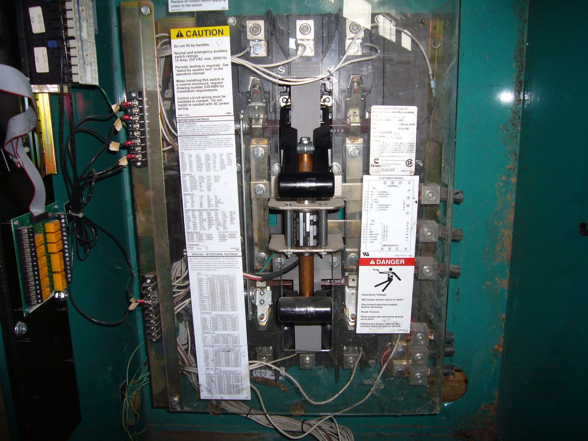 Automatic transfer switch installation in a Huntsville home